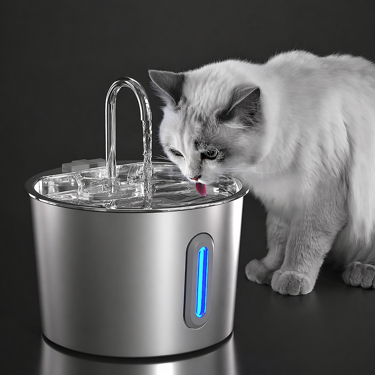 Cat Fountain Water Magic